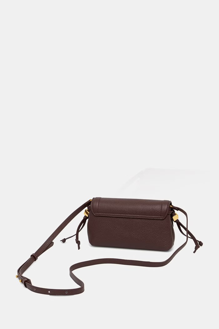 Akcesoria Coccinelle torebka crossbody damska skórzana E5.VCA.55.01.01 bordowy