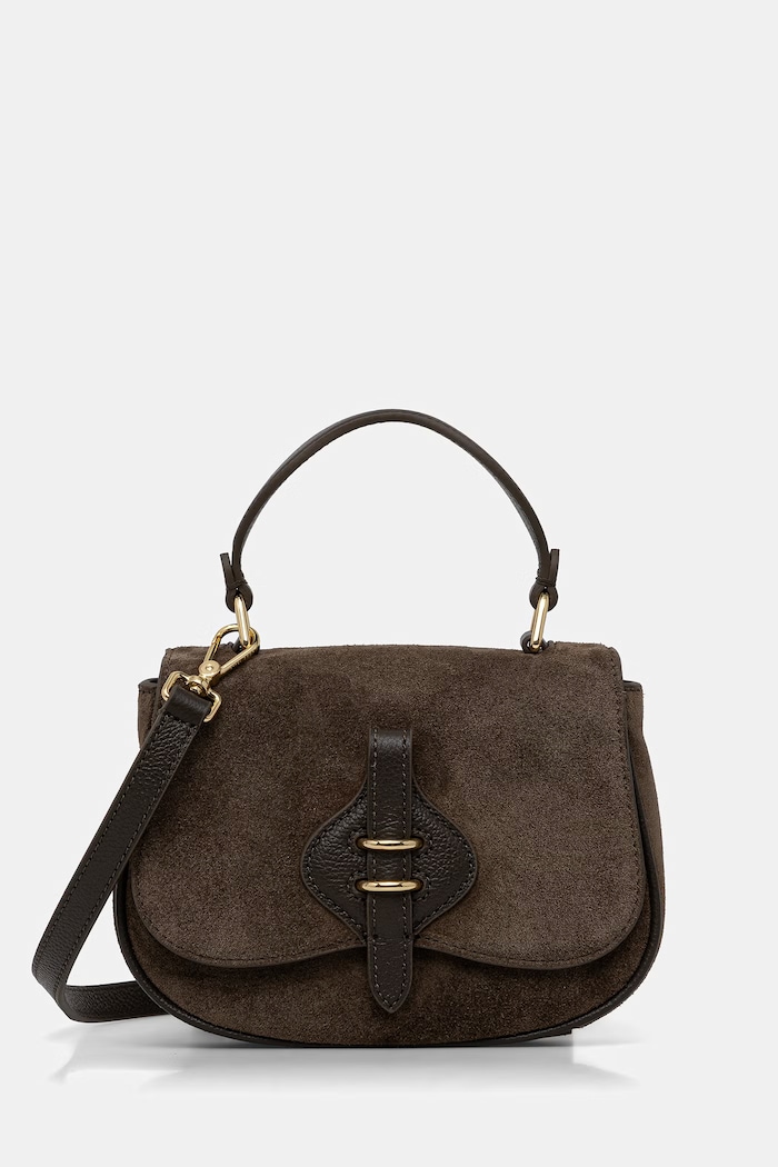 Coccinelle torebka crossbody damska zamszowa zielony E5.U7H.58.01.01