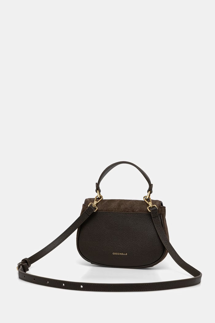 Coccinelle torebka crossbody damska zamszowa zielony E5.U7H.58.01.01