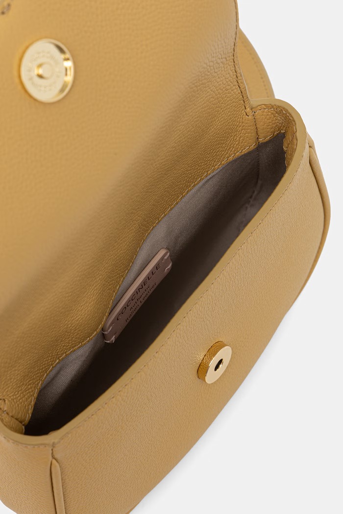 Coccinelle torebka crossbody damska skórzana E5.U7F.58.01.01 żółty