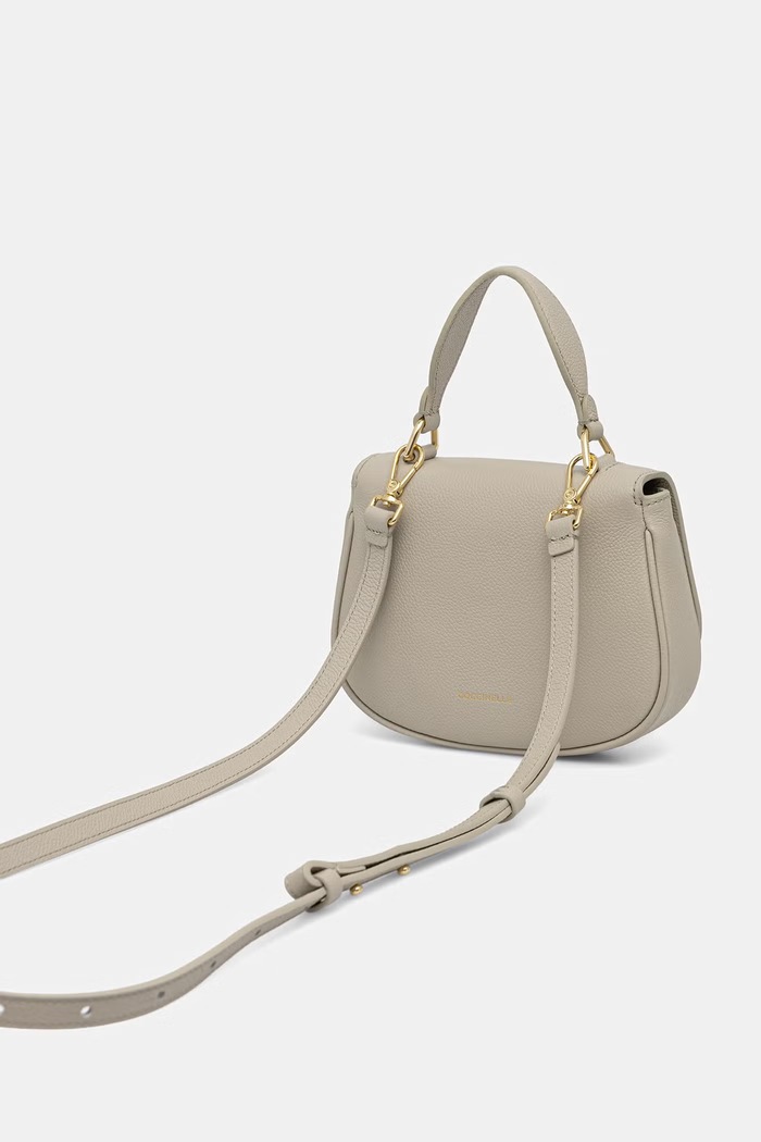 Akcesoria Coccinelle torebka crossbody damska skórzana E5.U7F.58.01.01 beżowy