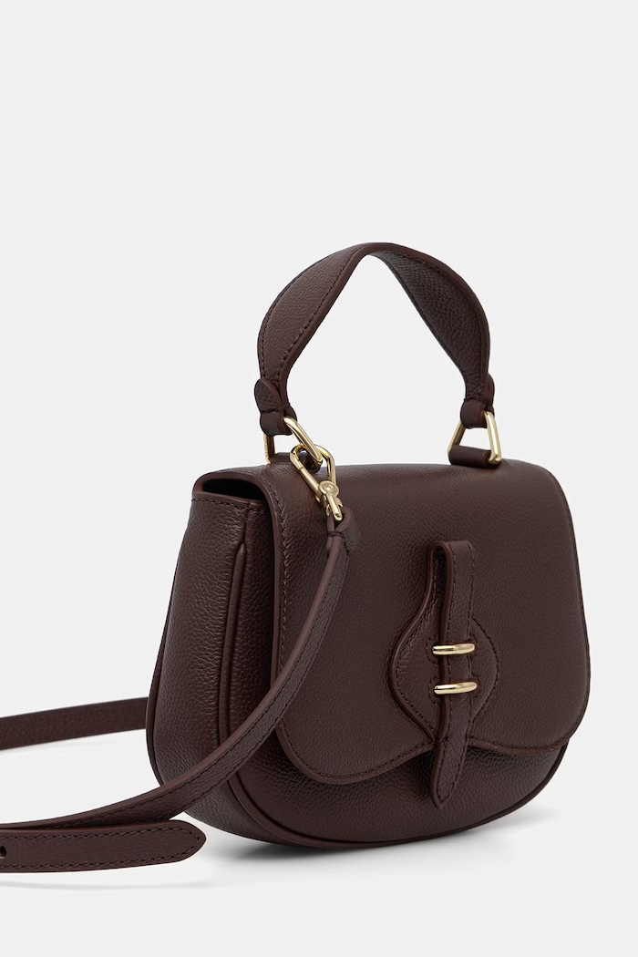 Coccinelle torebka crossbody damska skórzana E5.U7F.58.01.01 bordowy AW26