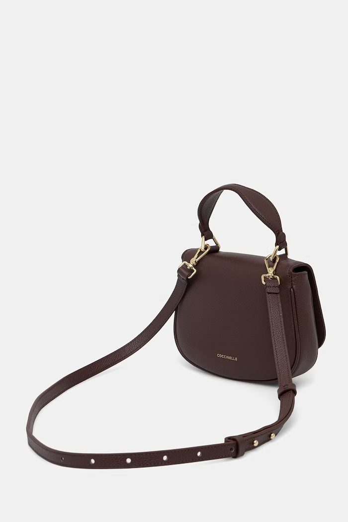 Akcesoria Coccinelle torebka crossbody damska skórzana E5.U7F.58.01.01 bordowy