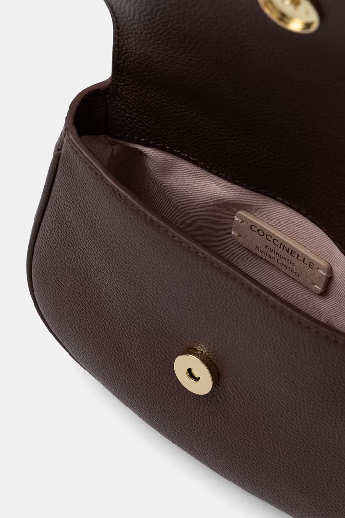 Coccinelle geantă crossbody pentru femei din piele E5.U7F.58.01.01 burgundia