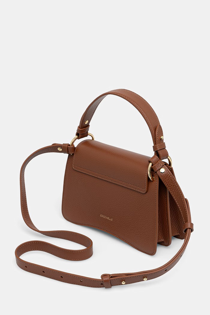 Akcesoria Coccinelle torebka crossbody damska skórzana E1.SSL.18.02.21 brązowy