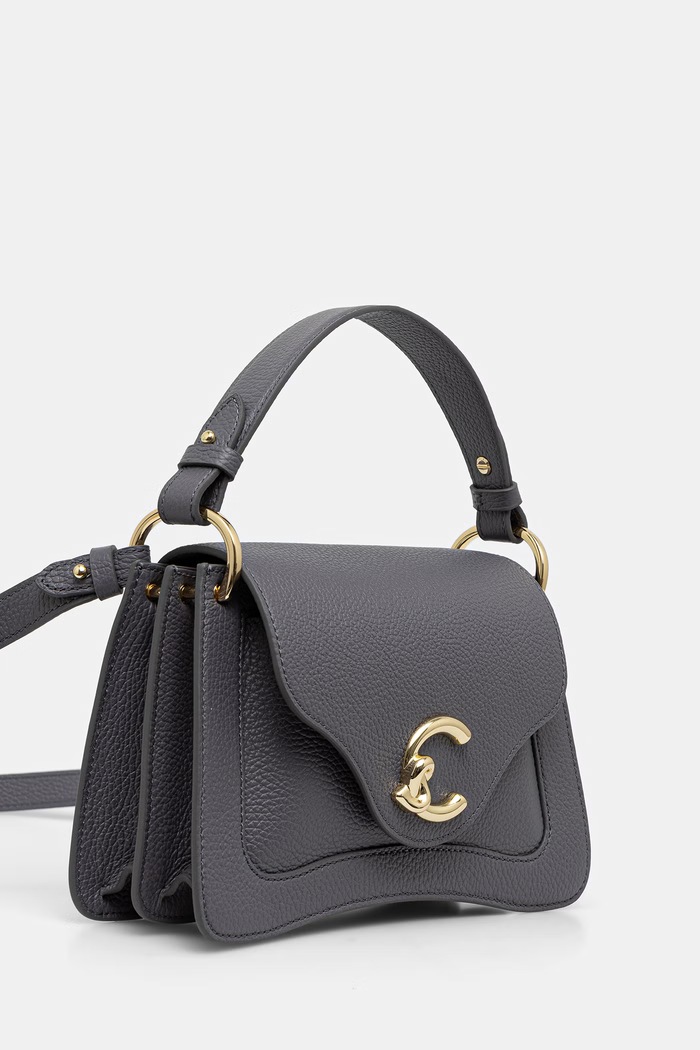 Coccinelle torebka crossbody damska skórzana E1.SSL.18.02.21 szary AW26