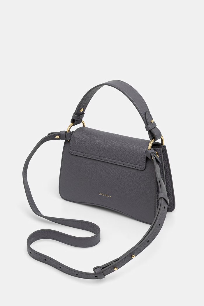 Akcesoria Coccinelle torebka crossbody damska skórzana E1.SSL.18.02.21 szary