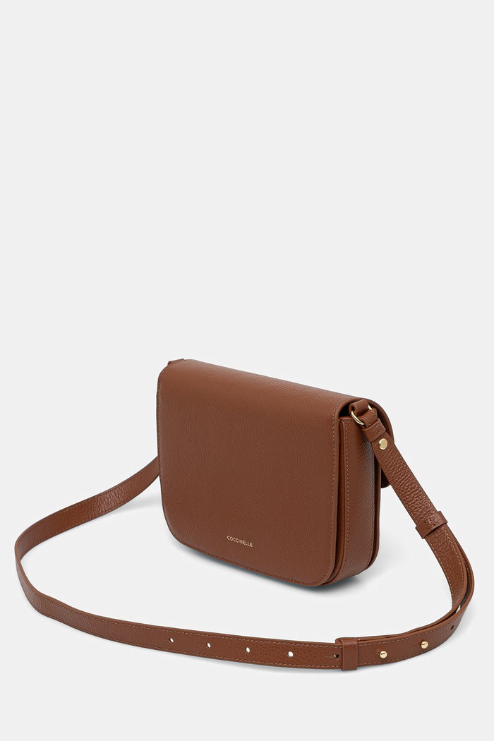 Akcesoria Coccinelle torebka crossbody damska skórzana E1.SSL.15.01.21 brązowy
