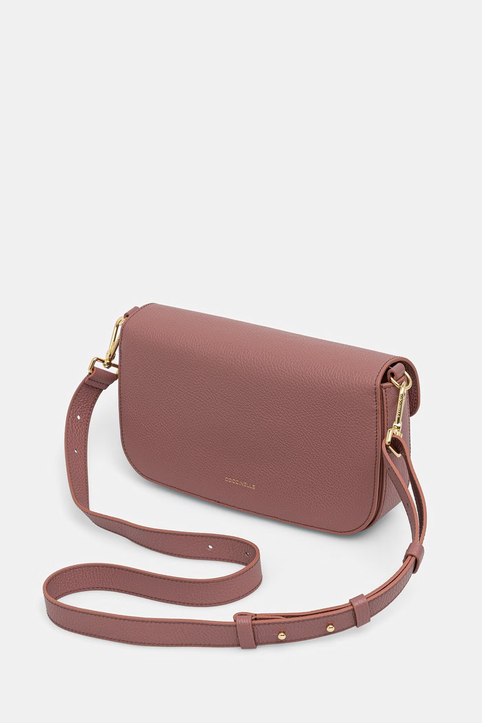 Akcesoria Coccinelle torebka crossbody damska skórzana E1.SSL.12.03.21 różowy