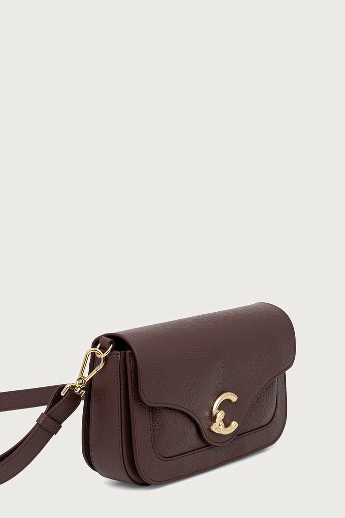 Coccinelle Torebka crossbody damska skórzana E1.SSL.12.03.21 fioletowy AW26