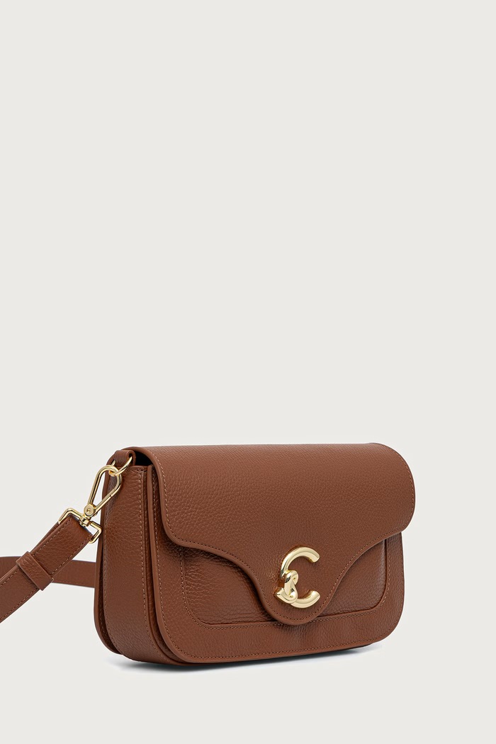 Coccinelle Crossbody kabelka dámska kožená E1.SSL.12.03.21 hnedá AW26