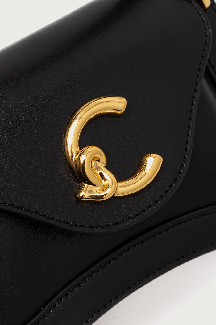 Чанта crossbody дамска от кожа Coccinelle E1.SSK.18.04.21 черен