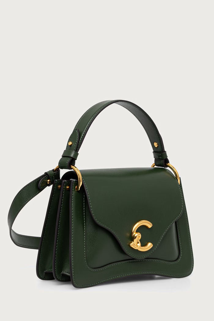 Coccinelle Чанта crossbody дамска от кожа E1.SSK.18.02.21 зелен AW26