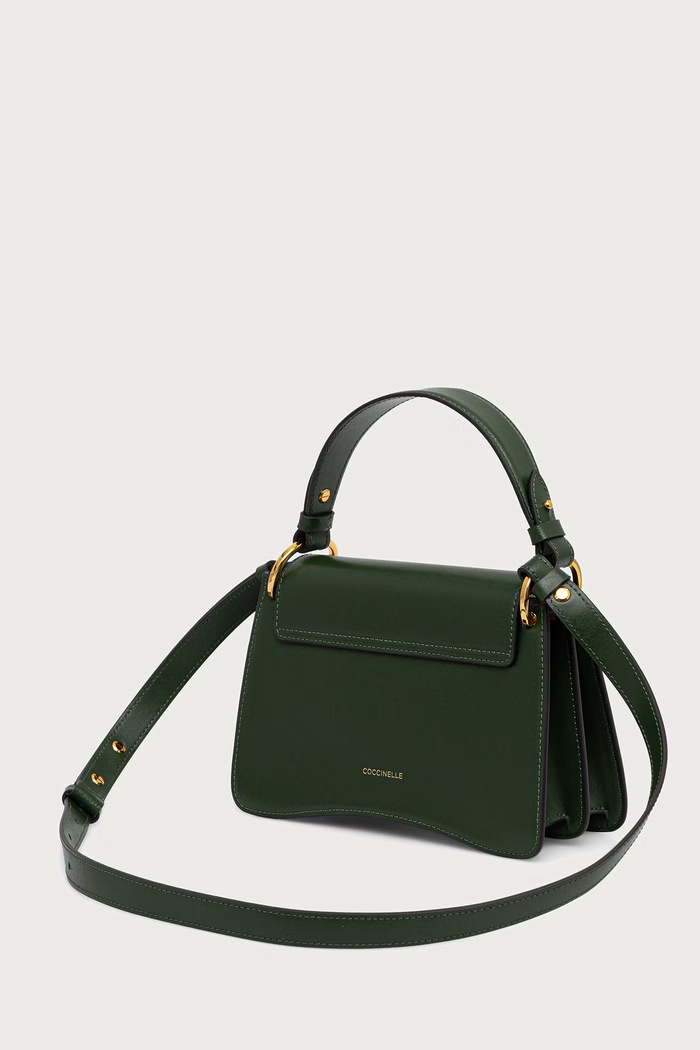 Аксесоари Coccinelle Чанта crossbody дамска от кожа E1.SSK.18.02.21 зелен