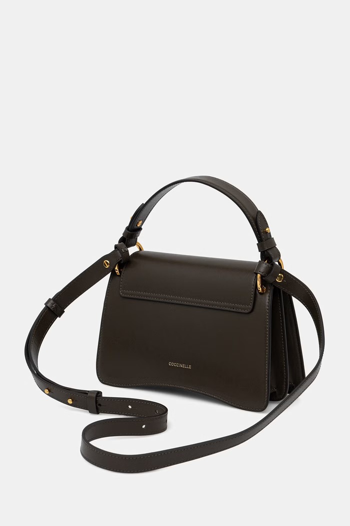 Akcesoria Coccinelle torebka crossbody damska skórzana E1.SSK.18.02.21 zielony