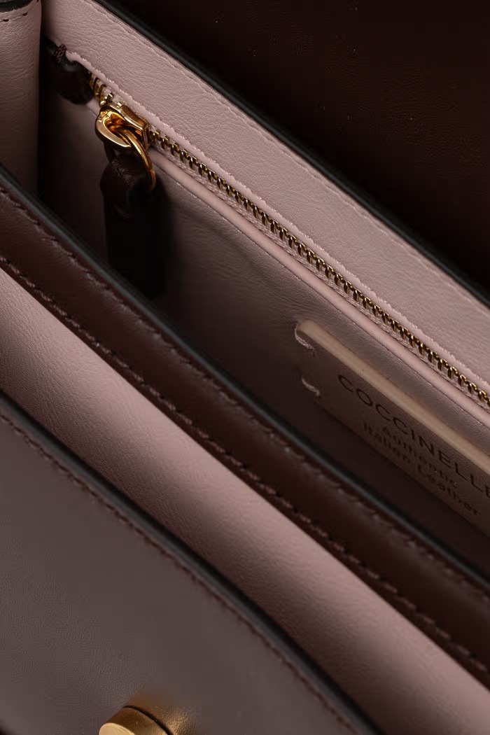 Coccinelle torebka crossbody damska skórzana E1.SSK.18.02.21 bordowy