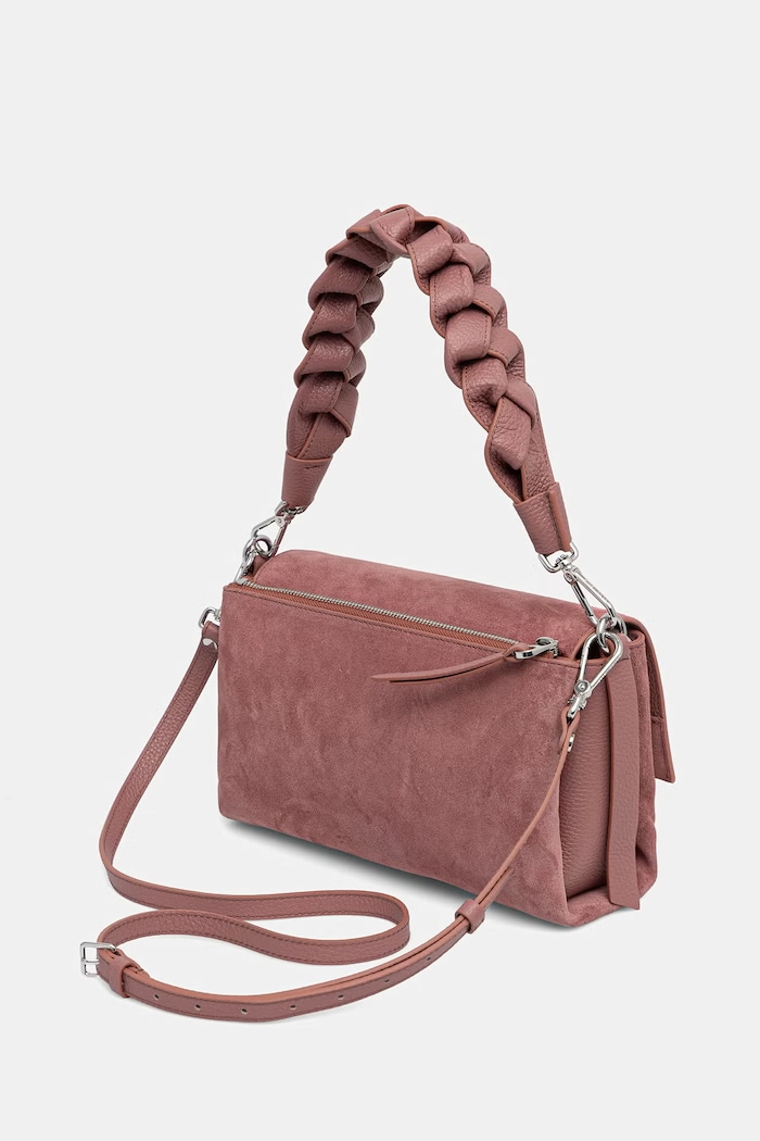 Akcesoria Coccinelle torebka crossbody damska zamszowa E1.P6P.12.01.01 różowy