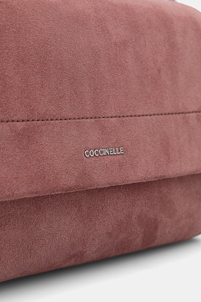 Coccinelle torebka crossbody damska zamszowa różowy E1.P6P.12.01.01
