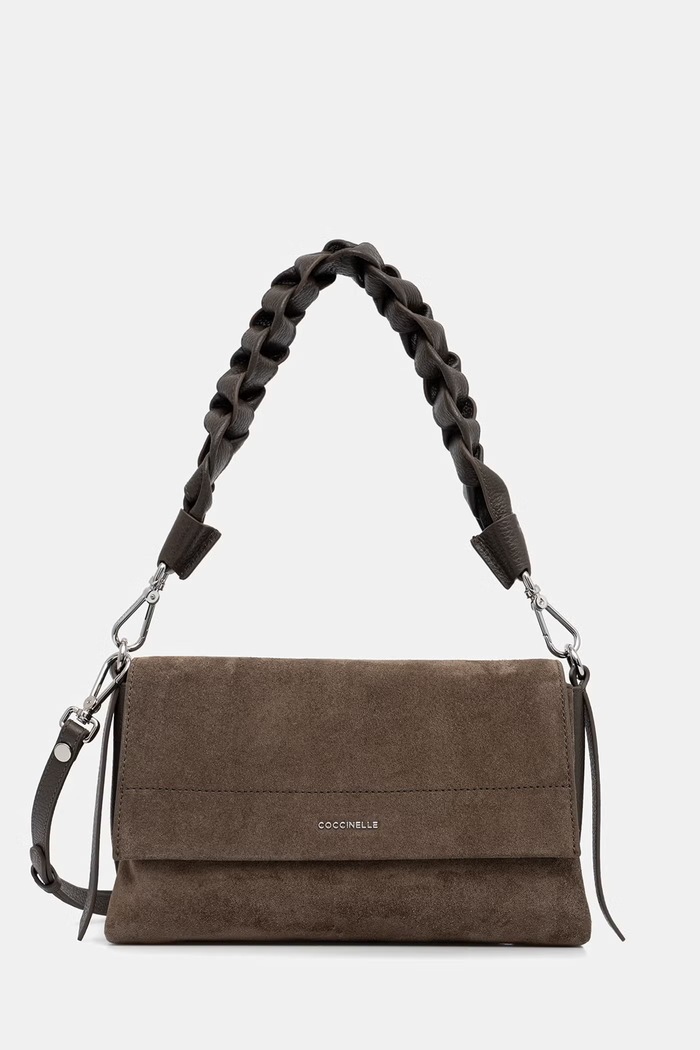 Coccinelle torebka crossbody damska zamszowa zielony E1.P6P.12.01.01