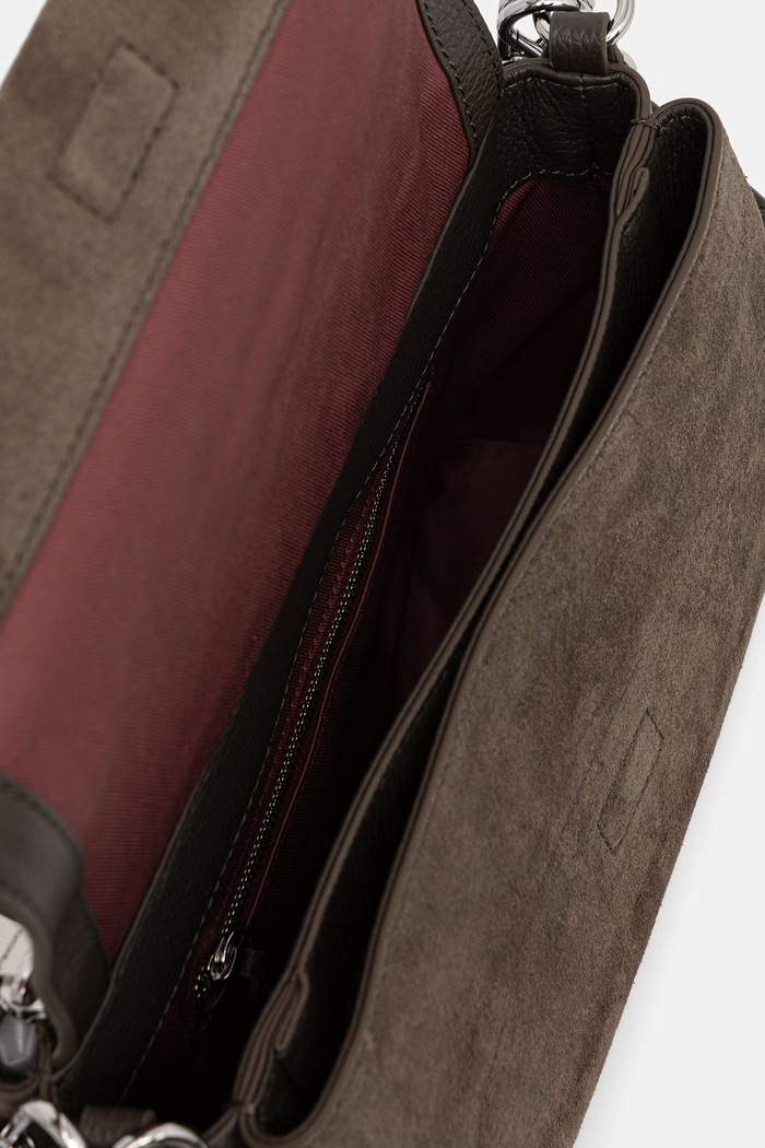 Coccinelle torebka crossbody damska zamszowa E1.P6P.12.01.01 zielony