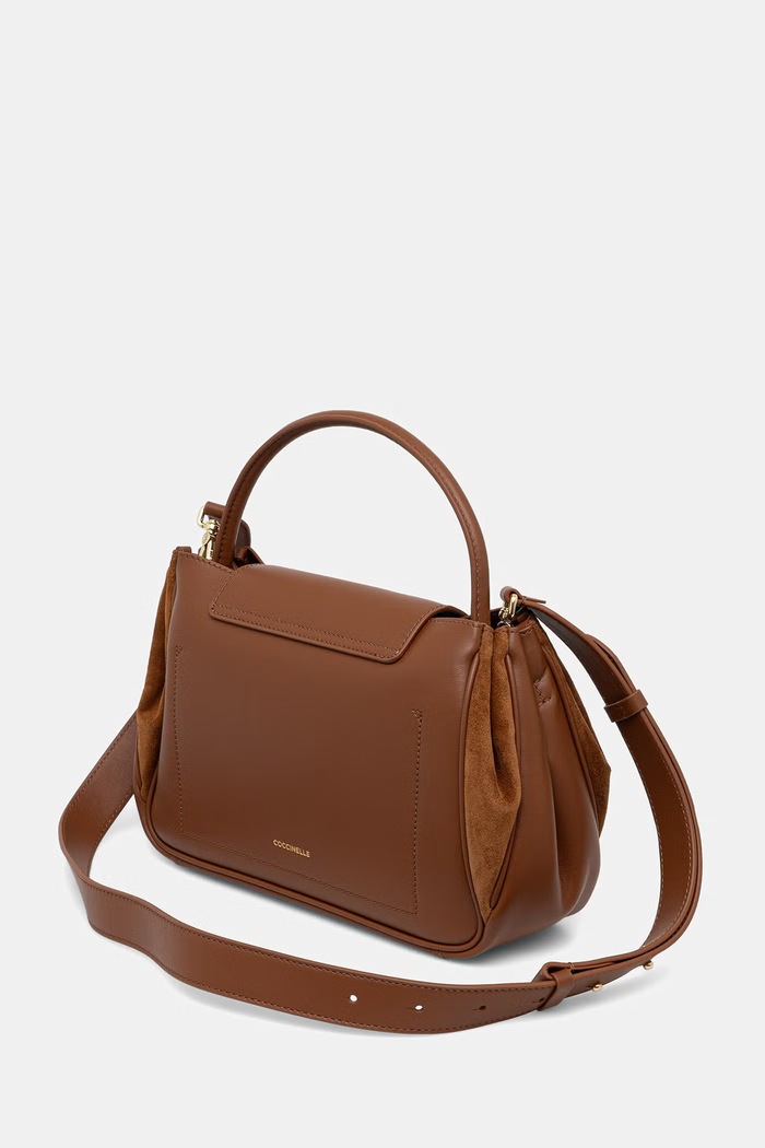 Akcesoria Coccinelle torebka crossbody damska skórzana E1.V60.18.02.01 brązowy