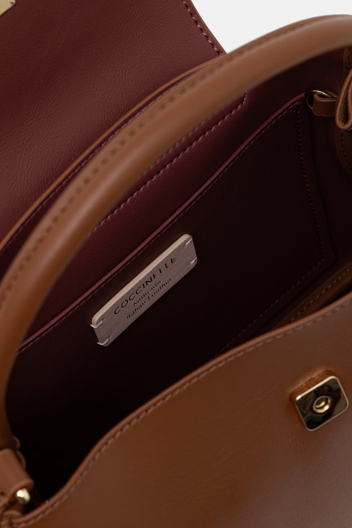 Coccinelle torebka crossbody damska skórzana E1.V60.18.02.01 brązowy