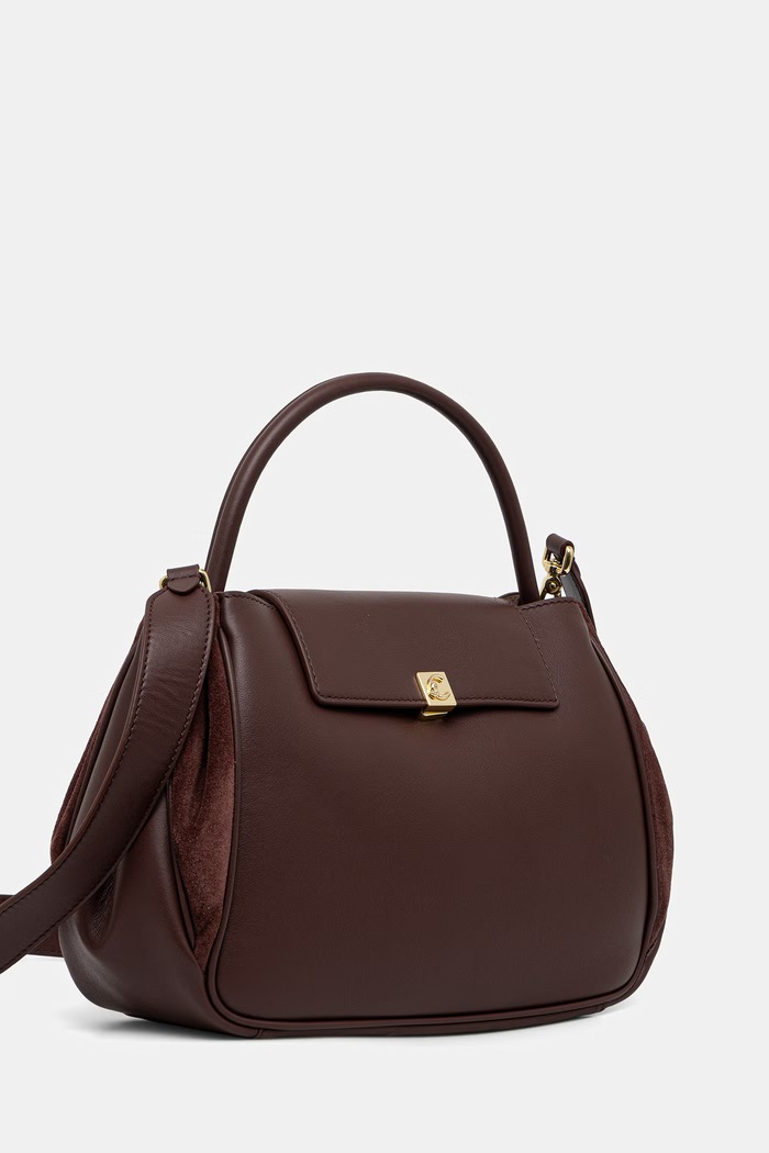 Coccinelle torebka crossbody damska skórzana E1.V60.18.02.01 bordowy AW26