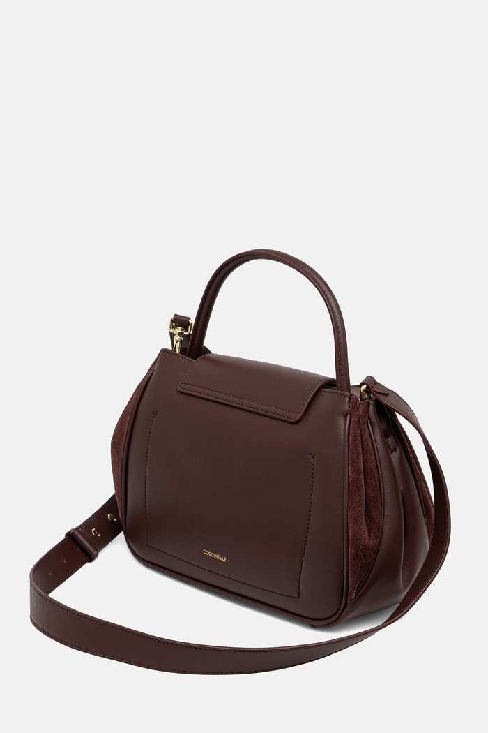 Akcesoria Coccinelle torebka crossbody damska skórzana E1.V60.18.02.01 bordowy
