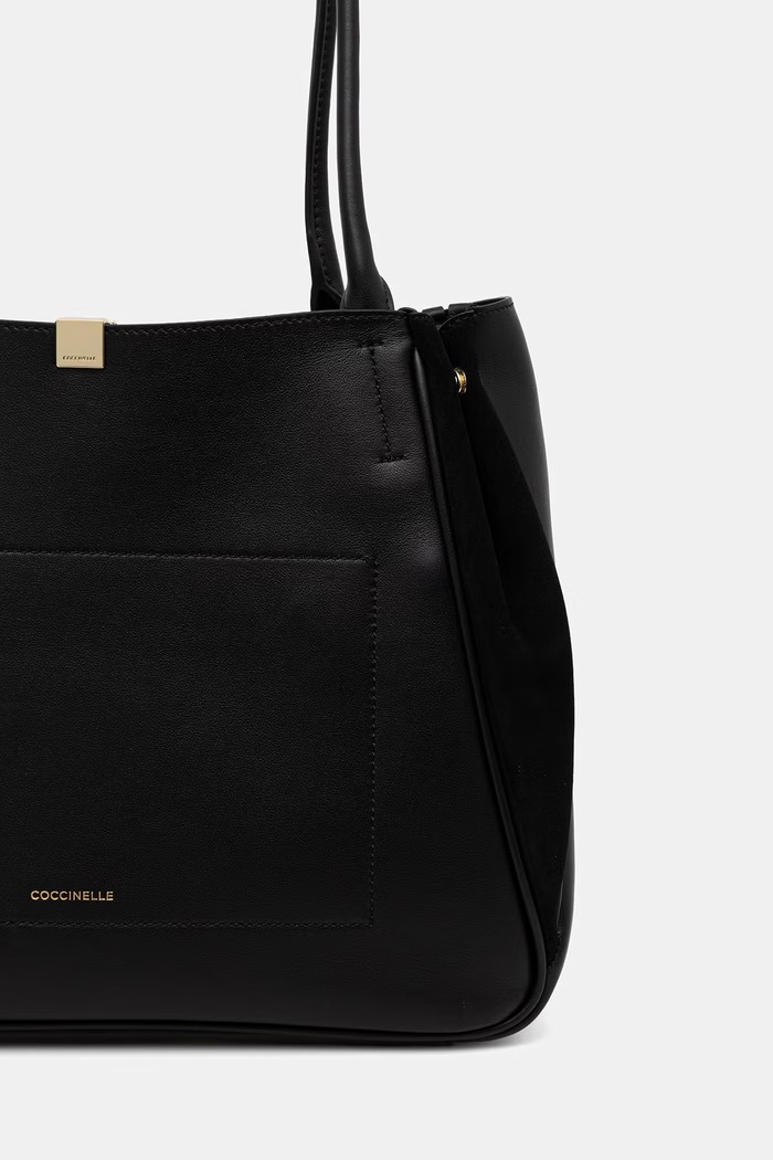 Akcesoria Coccinelle torebka shopper damska skórzana E1.V60.11.01.01 czarny