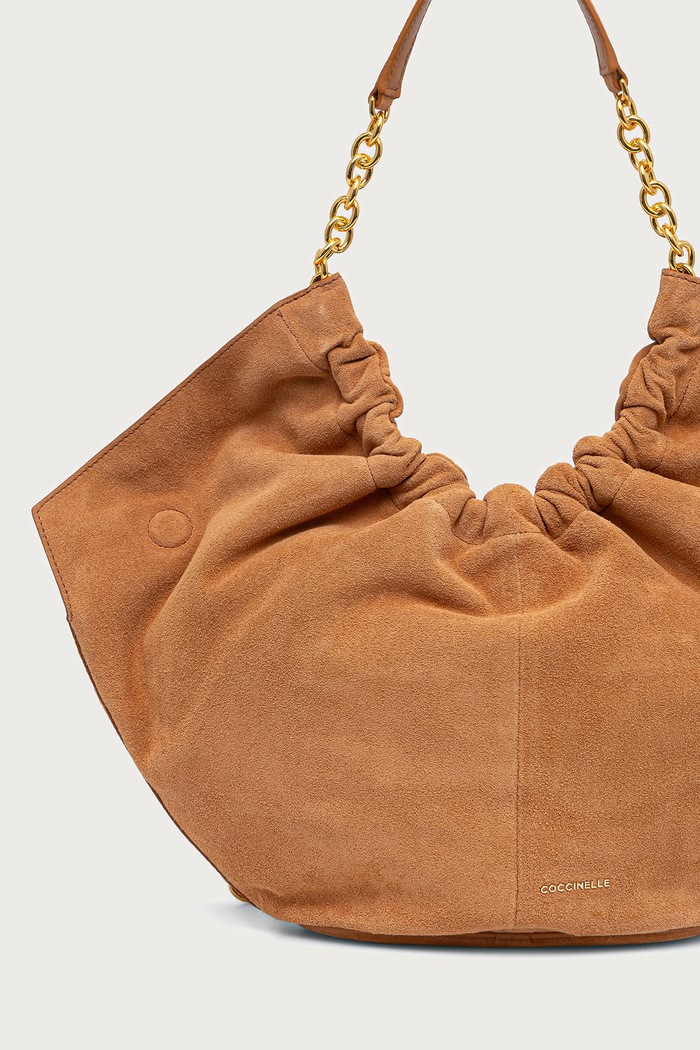 Doplnky Coccinelle Kabelka typu shopper dámska semišová E1.V5G.11.02.01 hnedá