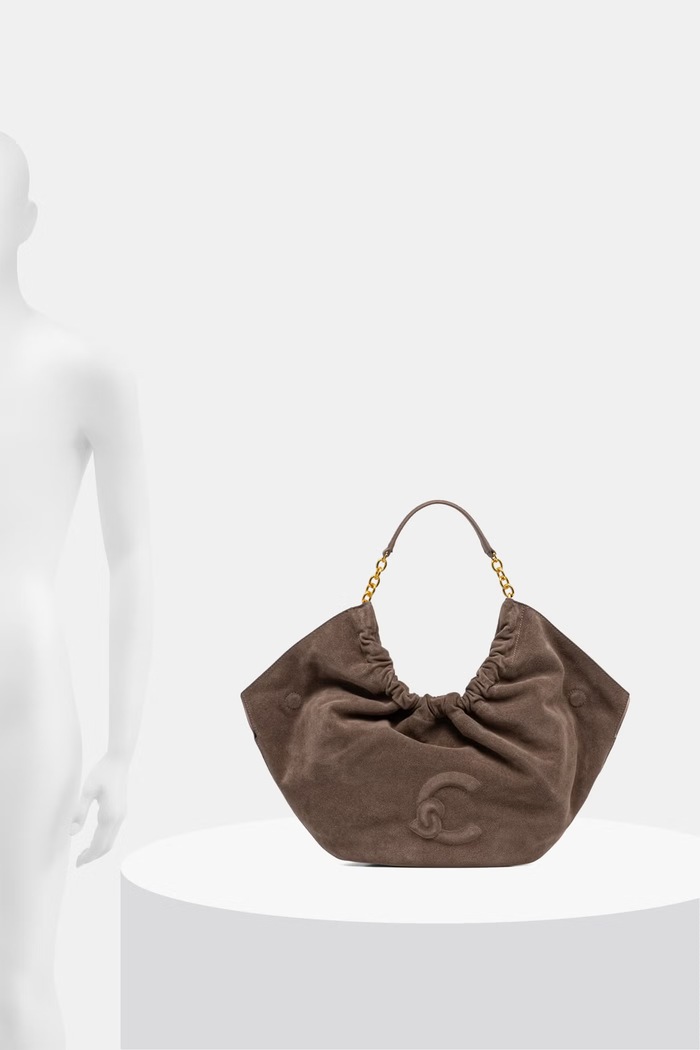 Coccinelle torebka shopper damska zamszowa E1.V5G.11.02.01