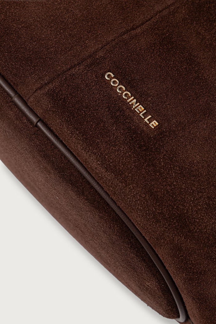 Kabelka typu shopper dámska semišová Coccinelle E1.V5G.11.02.01 hnedá