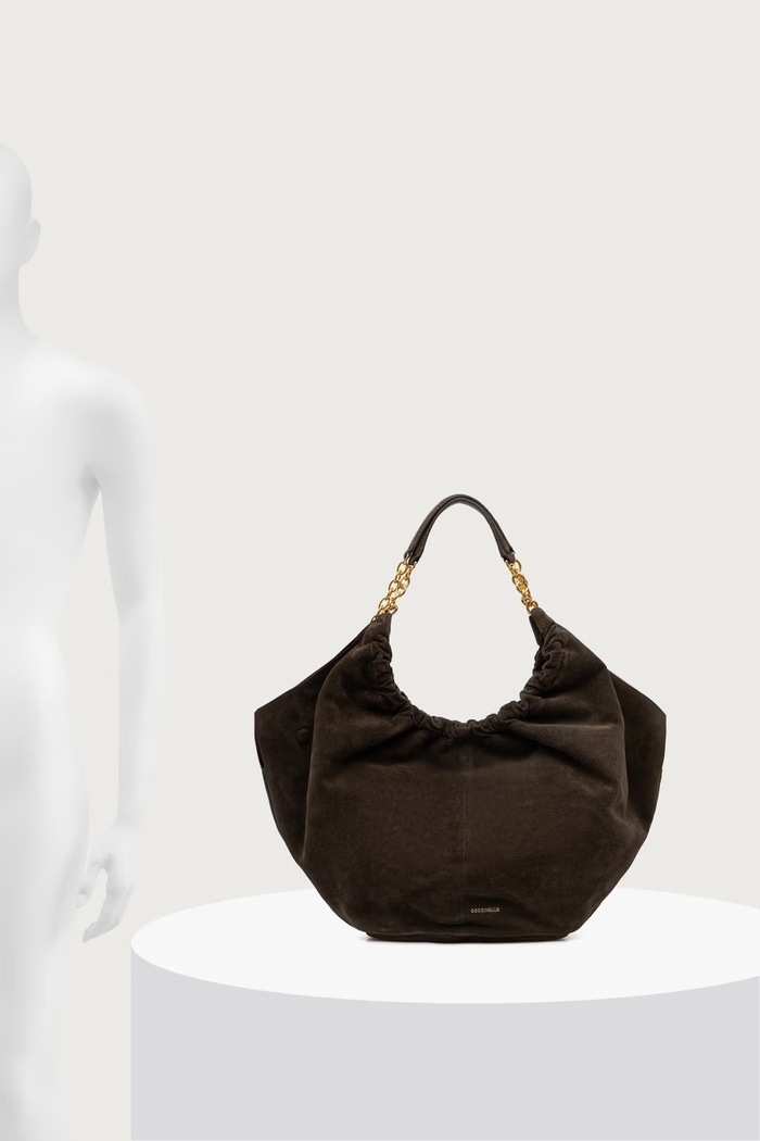Coccinelle Torebka shopper damska zamszowa E1.V5G.11.01.01