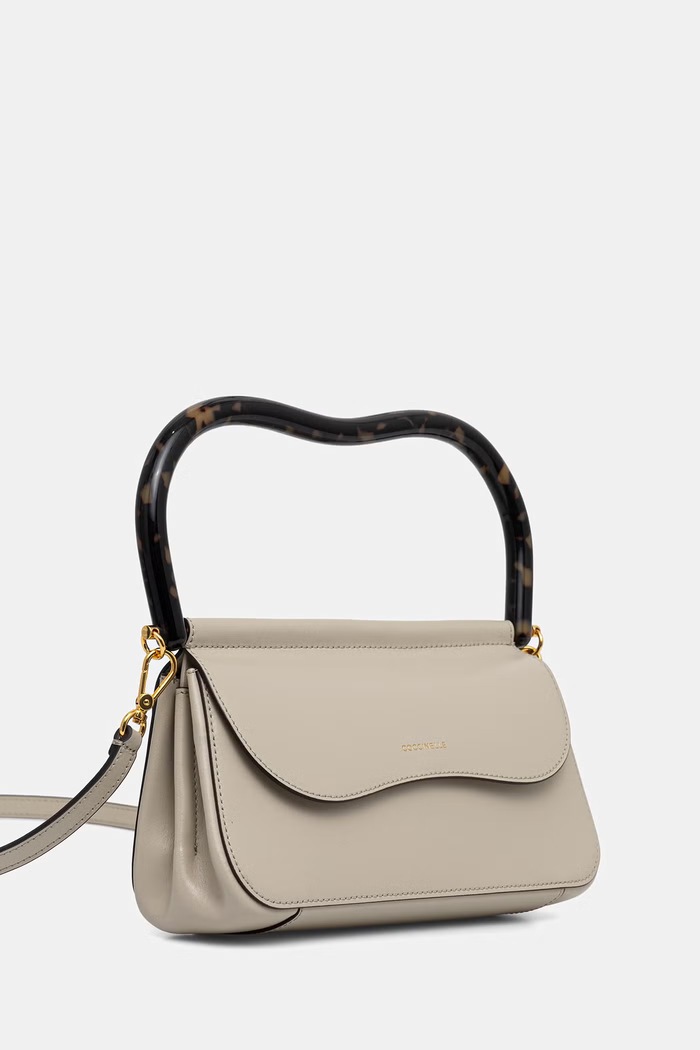 Coccinelle torebka crossbody damska skórzana E1.V40.18.01.01 beżowy AW26