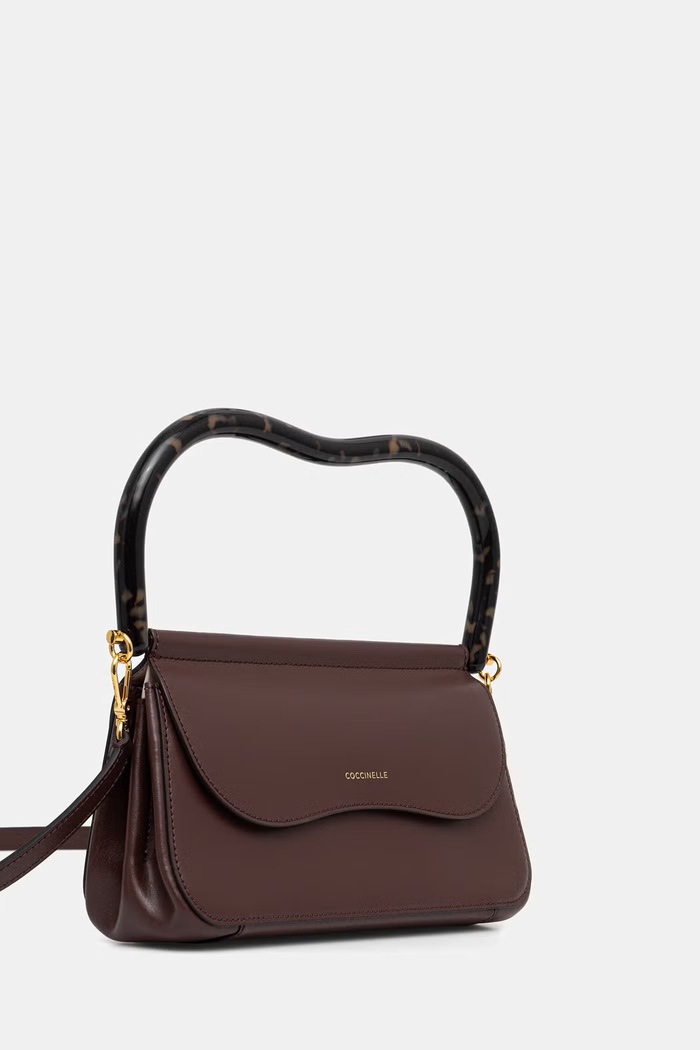 Coccinelle torebka crossbody damska skórzana E1.V40.18.01.01 brązowy AW26