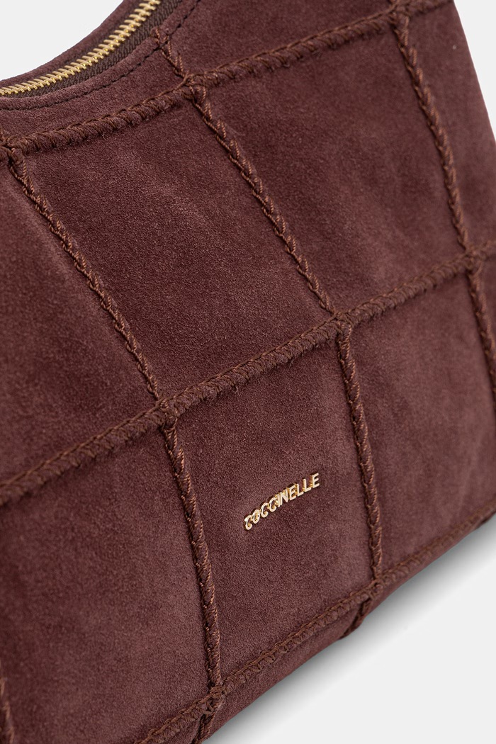 Coccinelle torebka shopper damska zamszowa bordowy E1.VT4.13.03.01