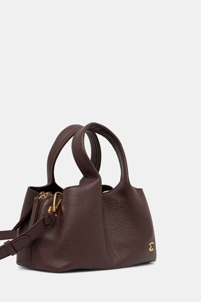 Coccinelle torebka crossbody damska skórzana E1.VOF.18.02.01 bordowy AW26