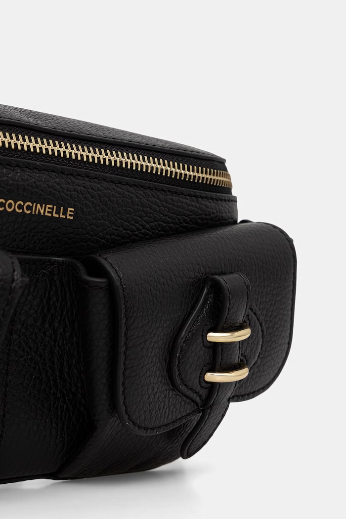 Coccinelle τσαντάκι μέσης γυναικείο δερμάτινο μαύρο E1.VGK.17.01.01