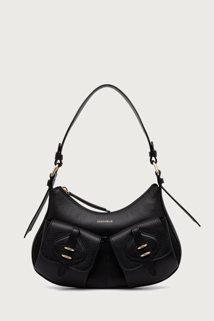 Coccinelle Hobo bag pentru femei din piele negru E1.VGK.12.02.01