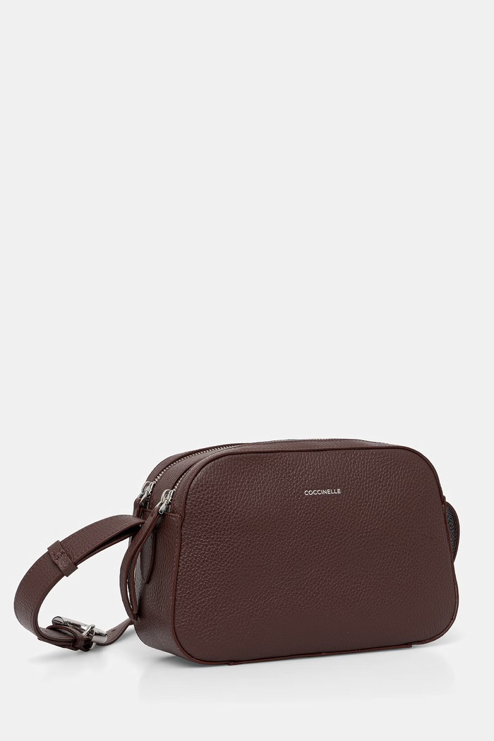 Coccinelle torebka crossbody damska skórzana E1.VGF.15.01.01 bordowy AW26