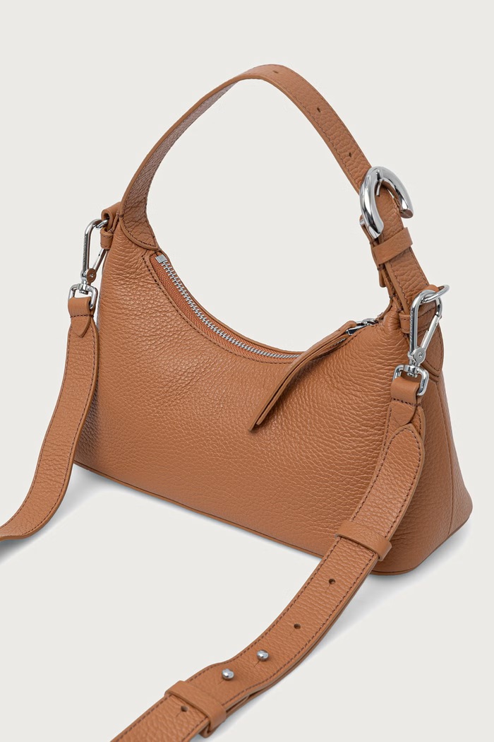 Doplňky Coccinelle Crossbody kabelka dámská kožená E1.VGF.13.02.01 hnědá