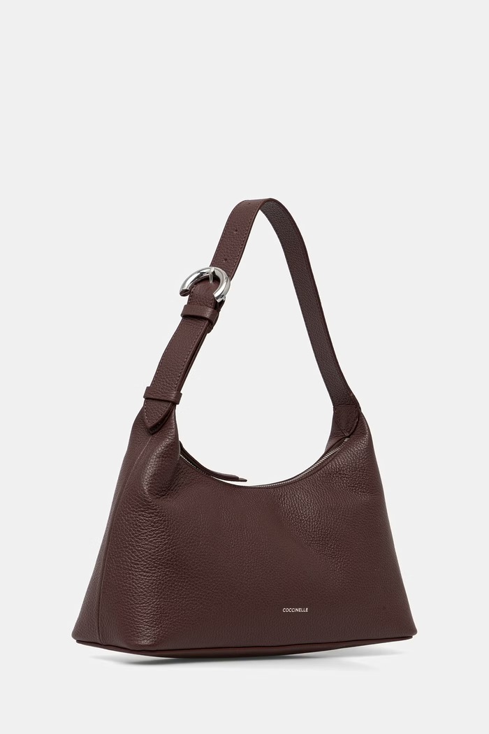 Coccinelle torebka hobo damska skórzana E1.VGF.13.01.01 bordowy AW26