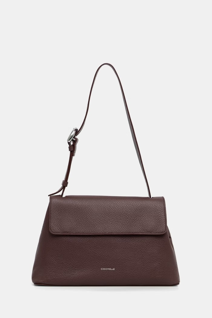 Coccinelle torebka shopper damska skórzana bordowy E1.VGF.12.01.01