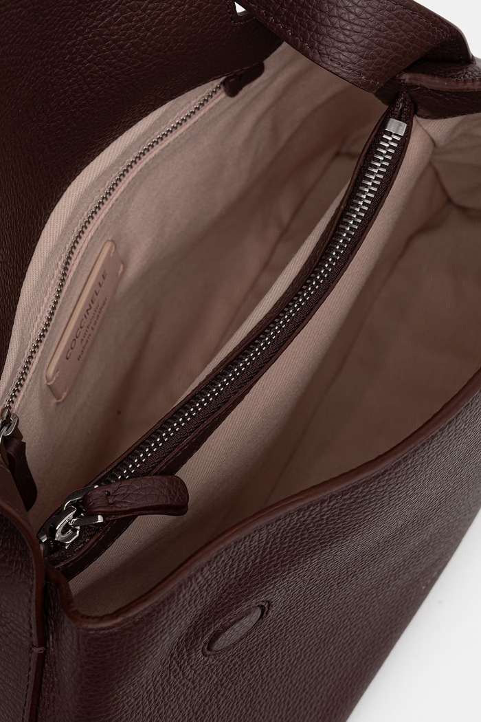 Coccinelle torebka shopper damska skórzana E1.VGF.12.01.01 bordowy