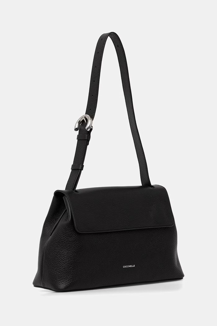 Coccinelle torebka shopper damska skórzana E1.VGF.12.01.01 czarny AW26