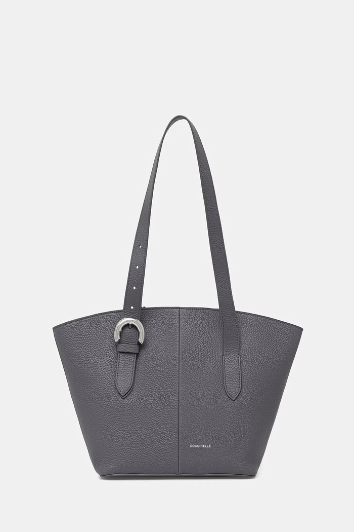 Coccinelle torebka shopper damska skórzana szary E1.VGF.11.02.01