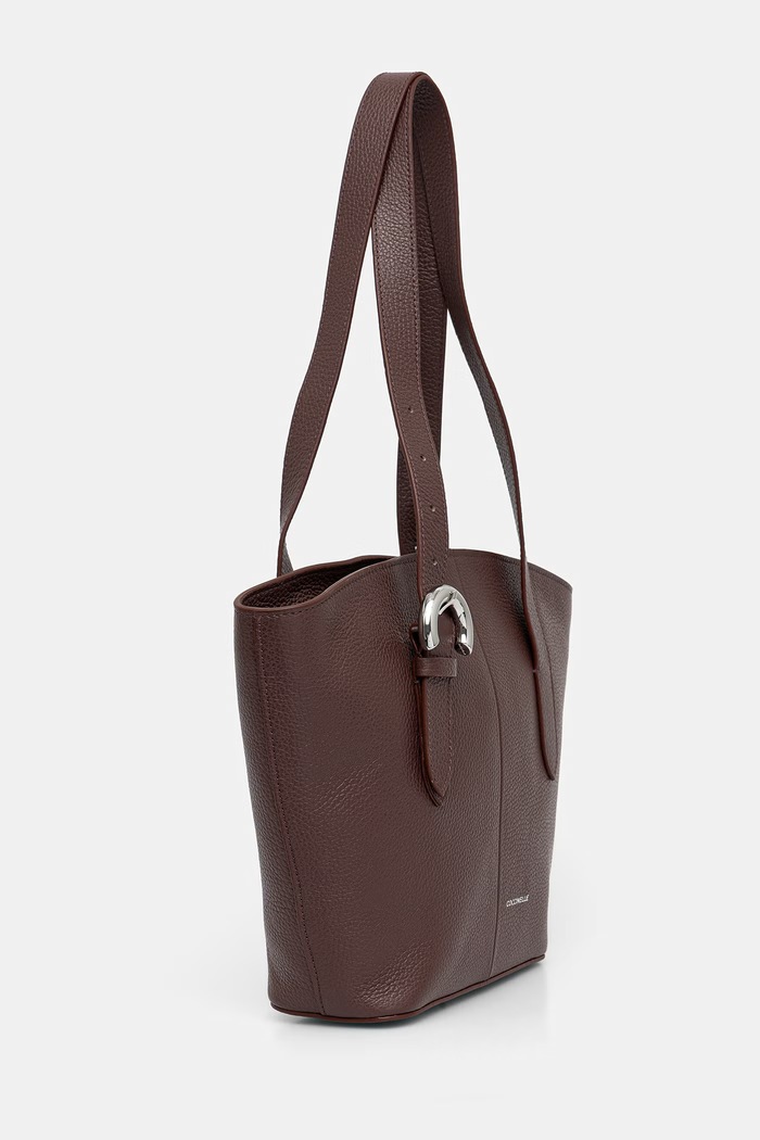 Coccinelle torebka shopper damska skórzana E1.VGF.11.02.01 czerwony AW26