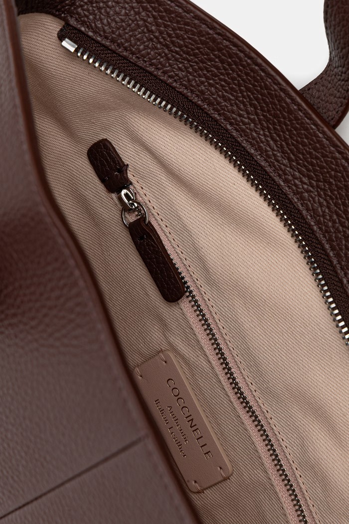 Coccinelle torebka shopper damska skórzana E1.VGF.11.02.01 czerwony