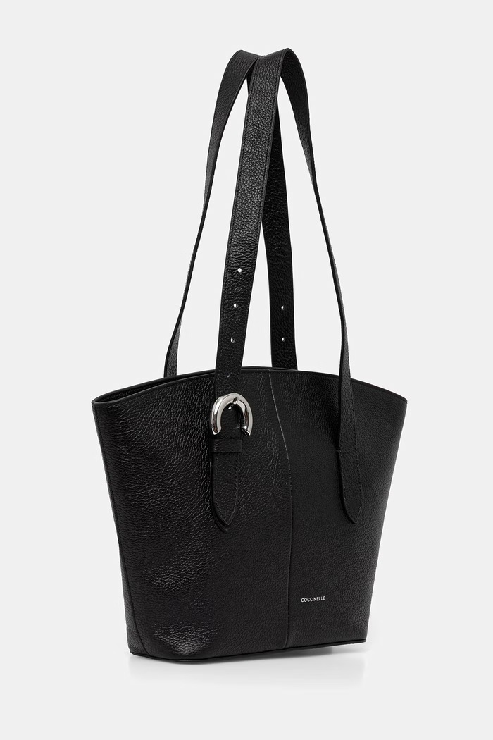 Coccinelle torebka shopper damska skórzana E1.VGF.11.02.01 czarny AW26