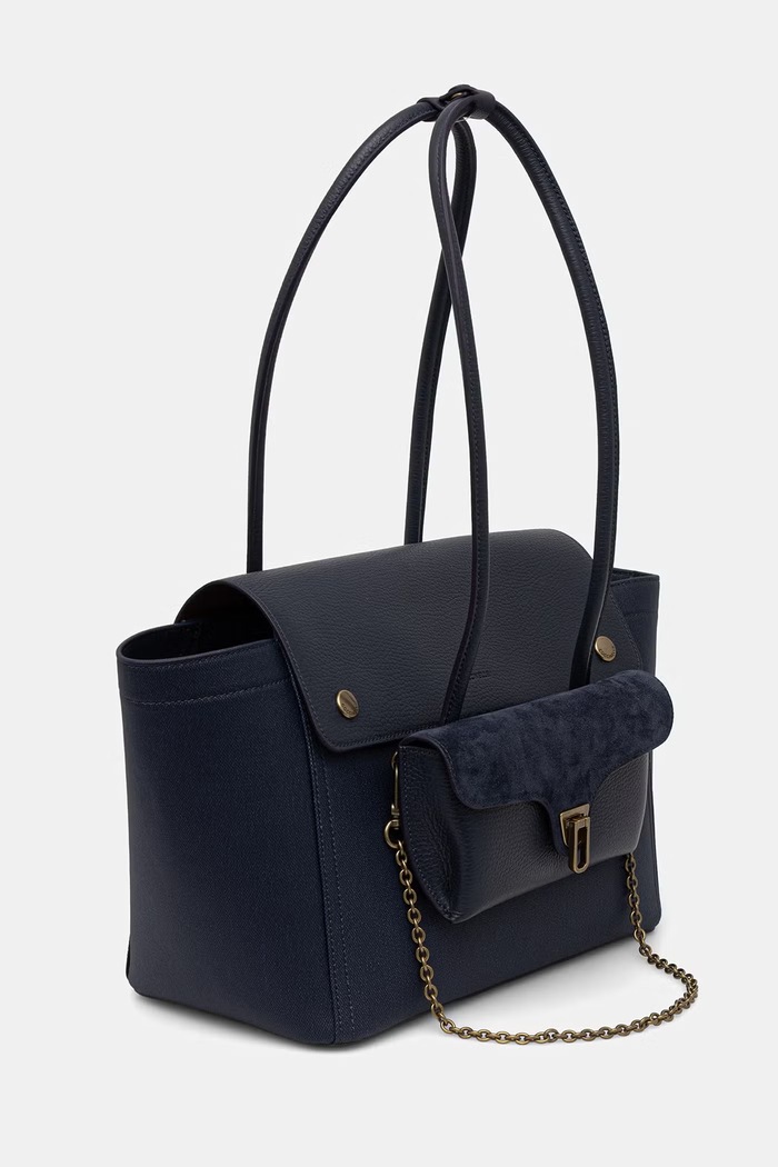 Akcesoria Coccinelle torebka shopper damska E1.VGE.11.02.01 granatowy